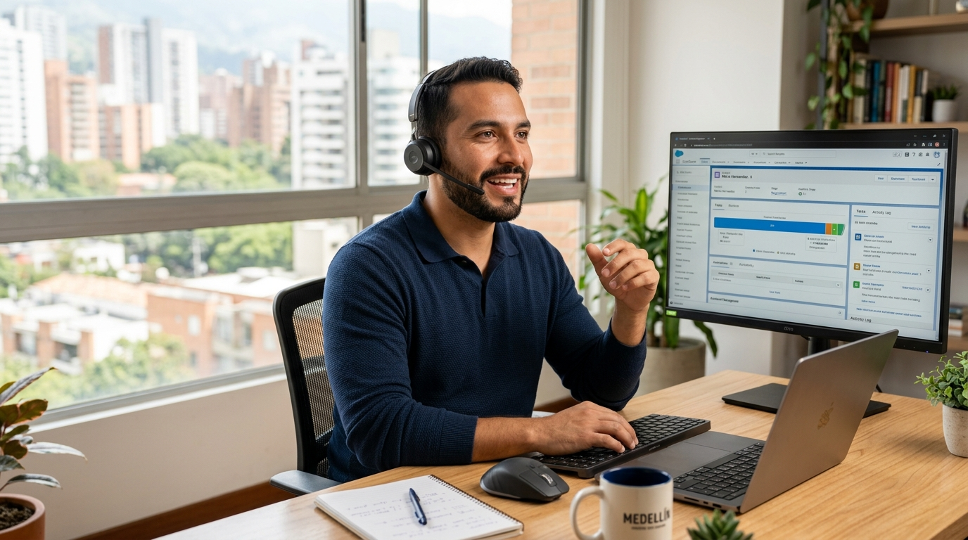 Nearshore appointment setting specialist for cybersecurity SaaS companies running outbound sequences on a CRM