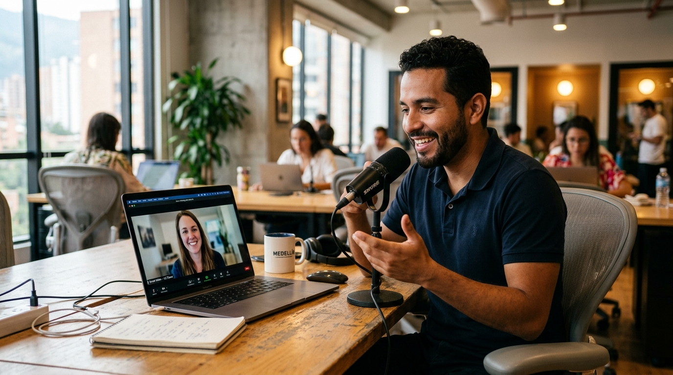 Nearshore virtual assistant on video call with US client — affordable VA services 2026