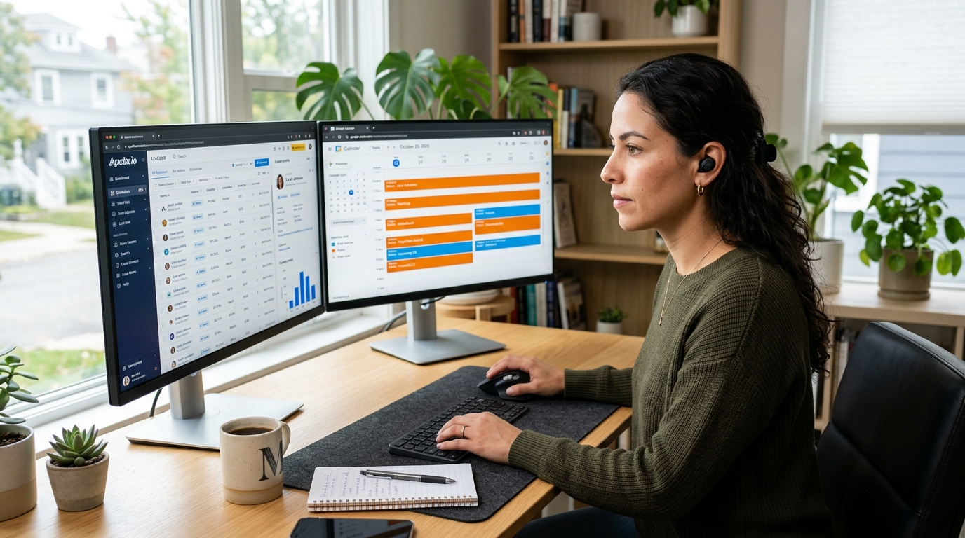 Nearshore SaaS appointment setter using Apollo.io and AI-assisted outreach to book demos on a SaaS AE calendar