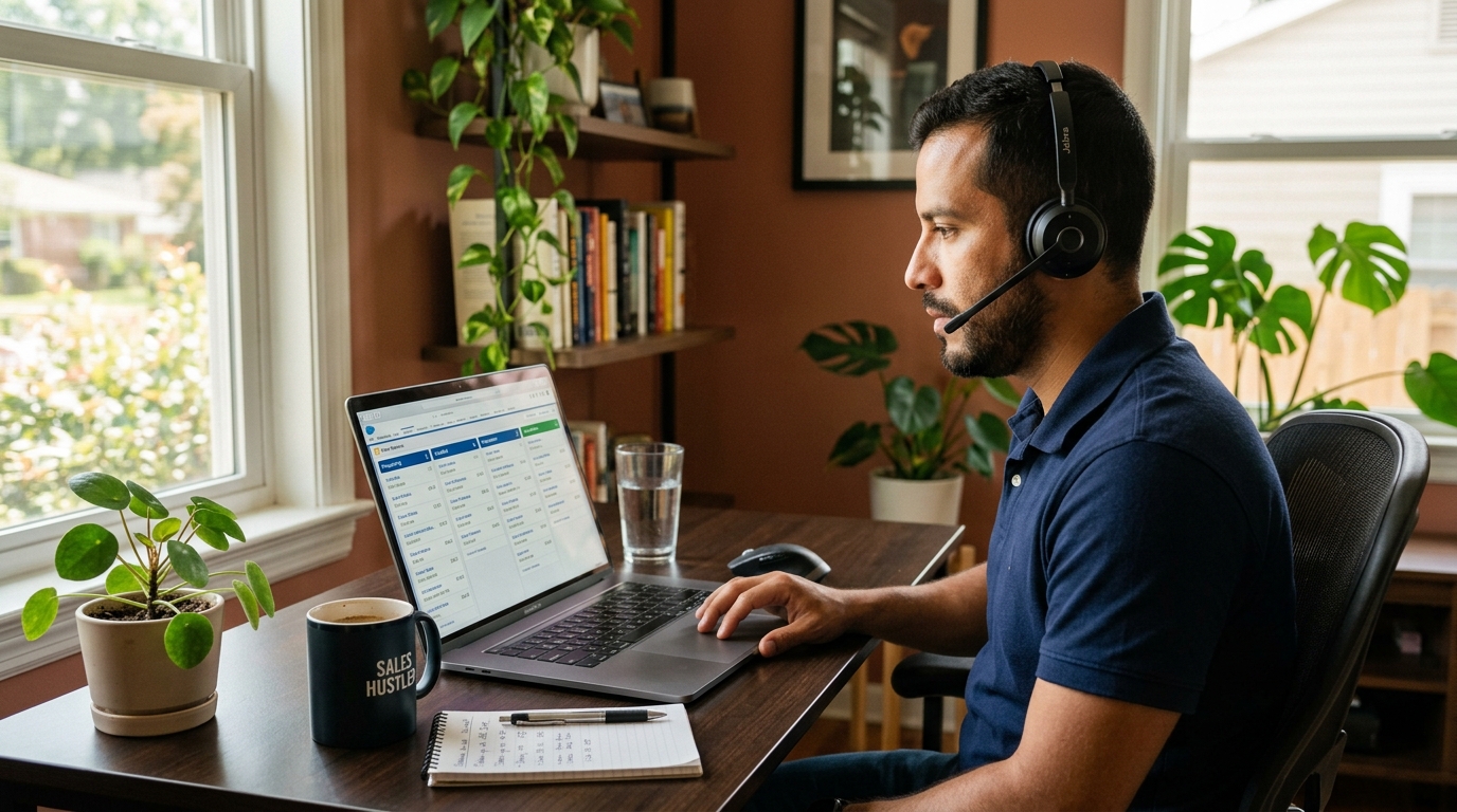 Nearshore Latin American SDR managing a B2B lead generation pipeline on CRM software during US business hours