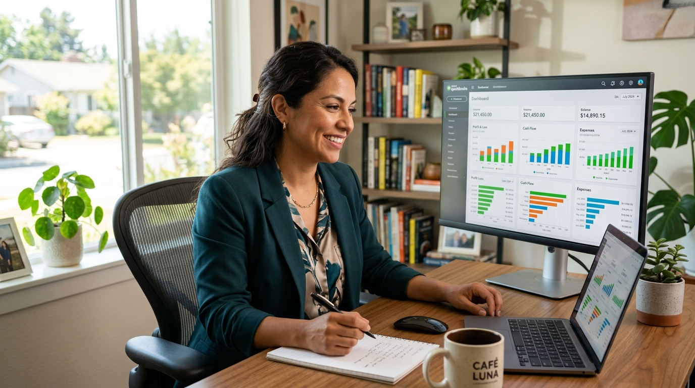 Nearshore bookkeeping virtual assistant managing startup financial workflows in QuickBooks for high-growth agency 2026
