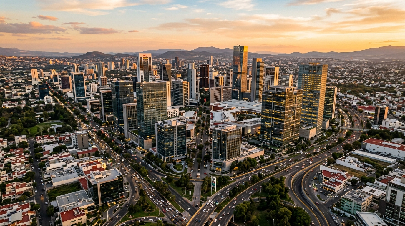 Guadalajara GDL skyline — Mexico's nearshore staffing hub for US businesses in 2026