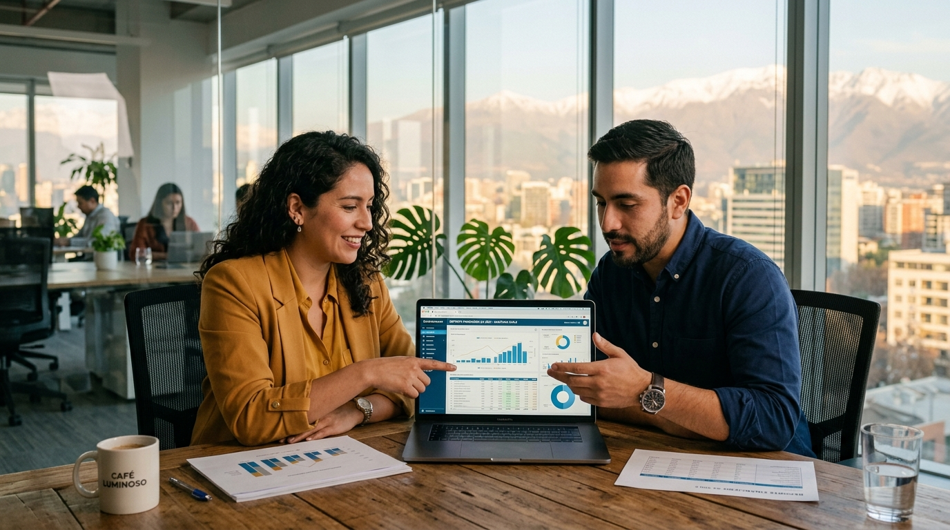 Latin American bookkeeping team reviewing financial reports — nearshore bookkeeping outsourcing Latin America 2026