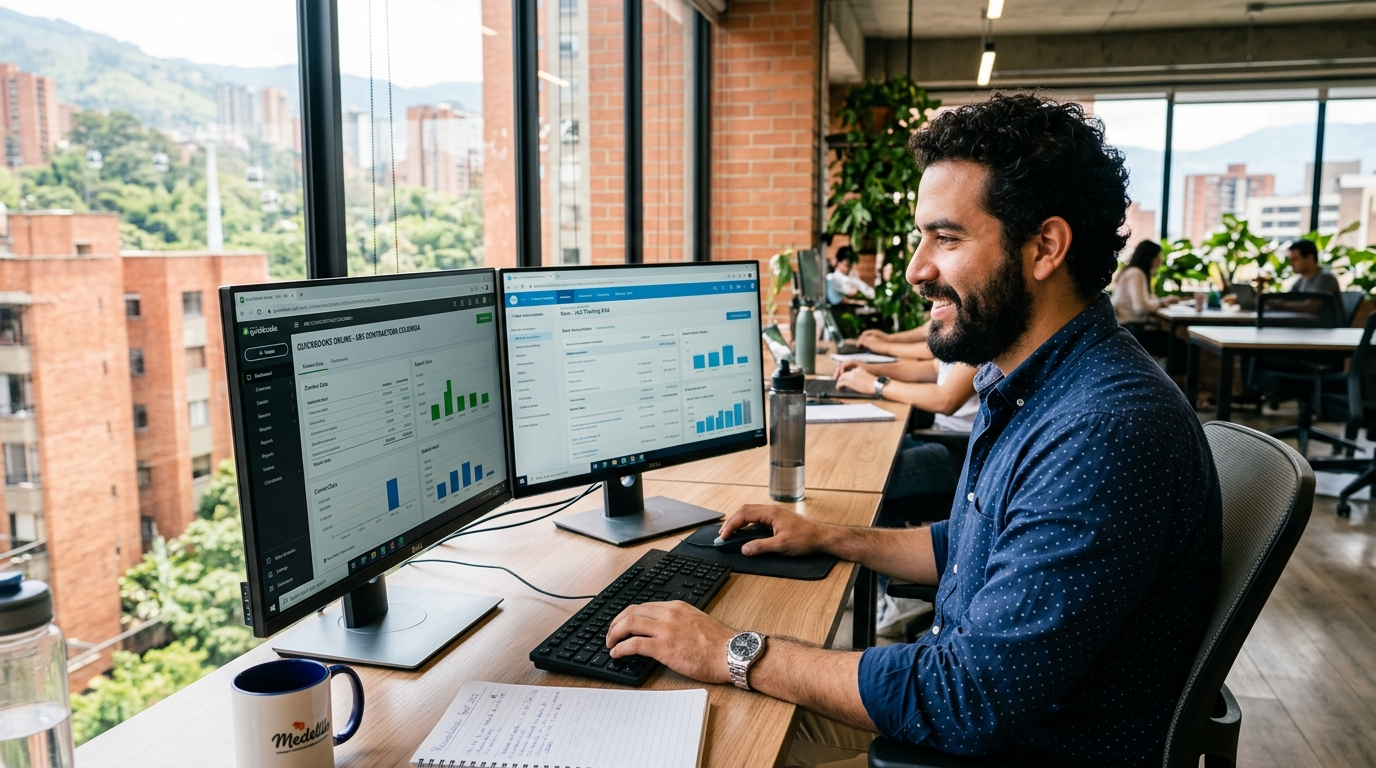 Nearshore bookkeeper in Latin America working on QuickBooks and Xero — an alternative to Pilot Accounting in 2026