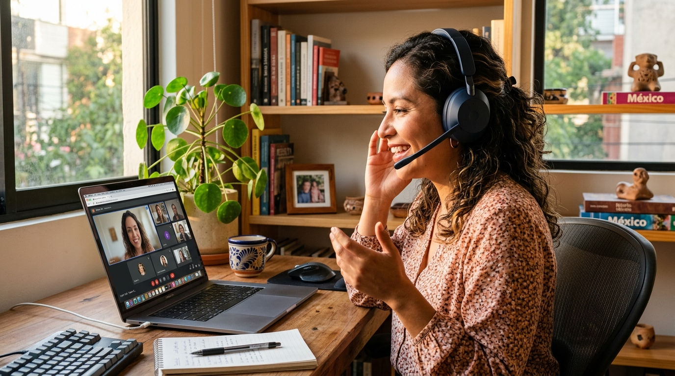 Nearshore virtual assistant handling customer communication and live support during US business hours